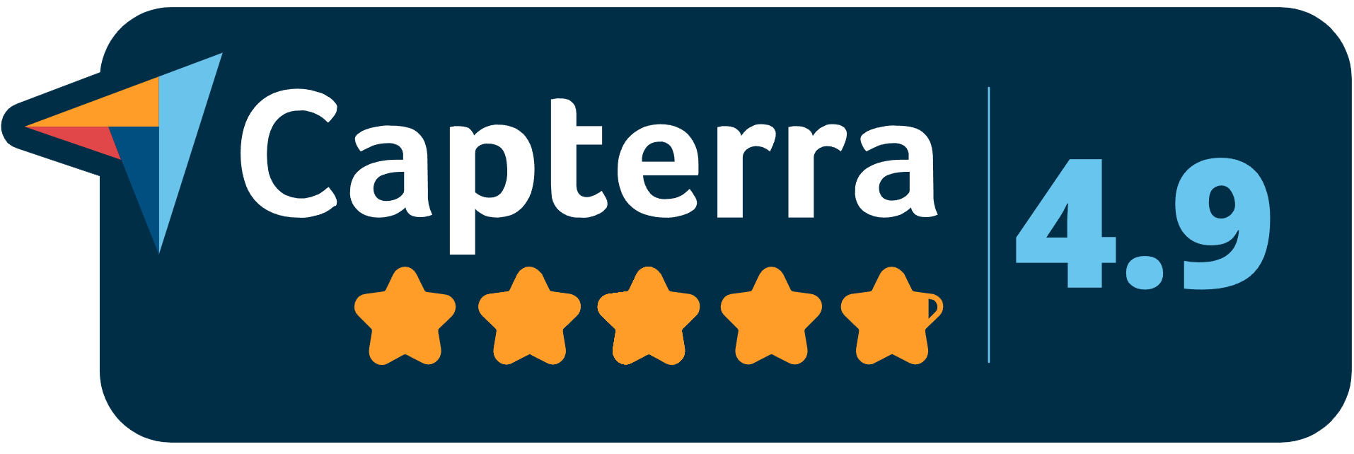 Capterra 4.8 Stars