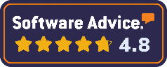 Software Advice 4.8 star rating badge