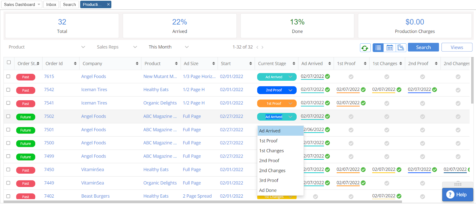 Product screenshots